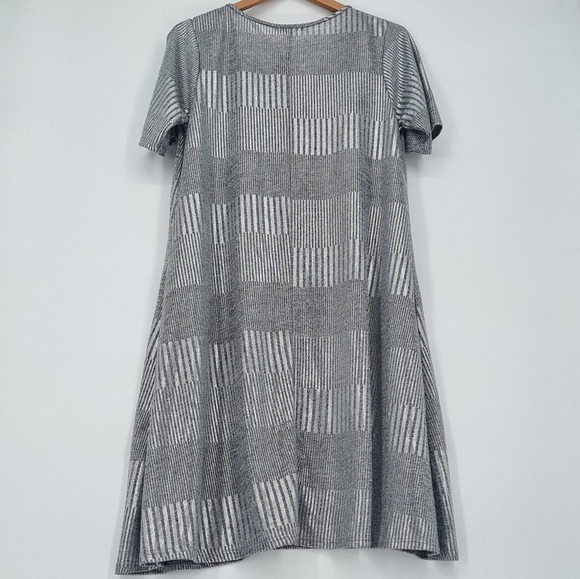 💜 2/$36 💜Espresso Striped Knit T-Shirt Dress in Unworn Condition Size Large - Picture 4 of 7